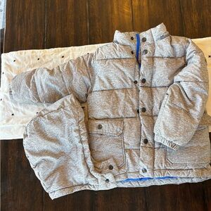 GAP Heather Gray Quilted Boys Jacket